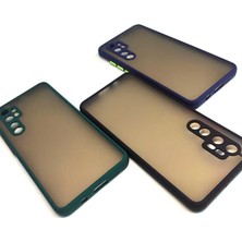 Case 4U Xiaomi Mi Note 10 Lite Kılıf Kamera Korumalı Mat Renkli Buzlu Hux Silikon Pembe