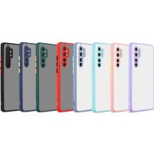 Case 4U Xiaomi Mi Note 10 Lite Kılıf Kamera Korumalı Mat Renkli Buzlu Hux Silikon Pembe