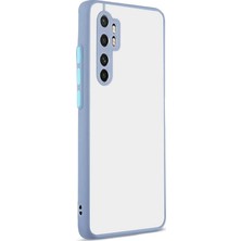 Case 4U Xiaomi Mi Note 10 Lite Kılıf Kamera Korumalı Mat Renkli Buzlu Hux Silikon Mor