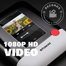Zink Polaroid Pop 2.0 2'si 1 Arada Kablosuz Taşınabilir Anında 3x4 Fotoğraf Yazıcısı - Dokunmatik