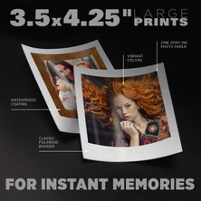 Zink Polaroid Pop 2.0 2'si 1 Arada Kablosuz Taşınabilir Anında 3x4 Fotoğraf Yazıcısı - Dokunmatik