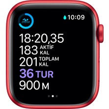 Apple Watch Seri 6 44mm GPS PRODUCT(RED) Alüminyum Kasa ve Kırmızı Spor Kordon M00M3TU/A