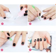 GoodSell Tırnak Süsleme Fırçası Desen ve Noktalama Seti 20 Parça Nail Desing Kırmızı