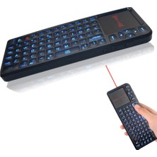 Techstorm Laser Türkçe Kablosuz Universal Mini Klavye ve Touchpad