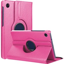Microsonic Huawei Matepad T8 8'' Kılıf 360 Rotating Stand Deri Pembe