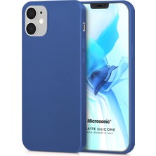 Microsonic Matte Silikon Apple iPhone 12 Mini Kılıf Lacivert