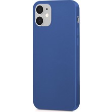 Microsonic Matte Silikon Apple iPhone 12 Mini Kılıf Lacivert