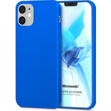 Microsonic Matte Silikon Apple iPhone 12 Mini Kılıf Mavi