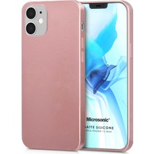 Microsonic Matte Silikon Apple iPhone 12 Mini Kılıf Rose Gold