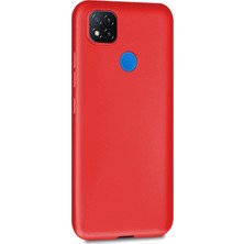 Microsonic Matte Silikon Xiaomi Redmi 9c Kılıf Kırmızı