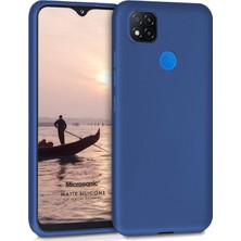 Microsonic Matte Silikon Xiaomi Redmi 9c Kılıf Lacivert