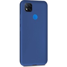 Microsonic Matte Silikon Xiaomi Redmi 9c Kılıf Lacivert