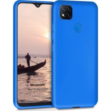 Microsonic Matte Silikon Xiaomi Redmi 9c Kılıf Mavi