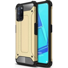 Microsonic Oppo A52 Kılıf Rugged Armor Gold