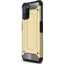 Microsonic Oppo A52 Kılıf Rugged Armor Gold