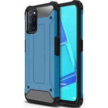 Microsonic Oppo A52 Kılıf Rugged Armor Mavi