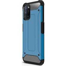 Microsonic Oppo A52 Kılıf Rugged Armor Mavi