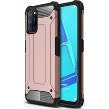 Microsonic Oppo A52 Kılıf Rugged Armor Rose Gold