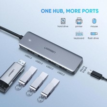 UGREEN 4-Port USB3.0 Hub with USB-C Power Supply - 70336