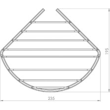 Tema Ikili Oval Tel 20*20 cm Süngerlik