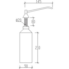 Tema Ankastre Sıvı Sabunluk 1000 ml