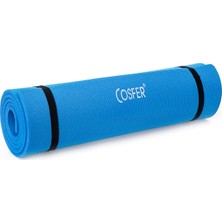 Cosfer 10 mm Pilates ve Yoga Minderi Mavi