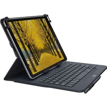Logitech 7.nesil Apple iPad 10.2" ve iPad 10.5" Uyumlu Klavyeli Kılıf (Almanca Q) 920-008337