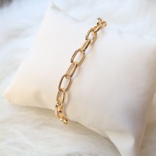 X-lady Accessories Gold Kaplama Zarif Zincir Bileklik