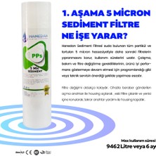 Hmax Reverse Osmosis System  Su Arıtma Cihazı Filtreleri 3'lü Set Açık Kasa Filtresi