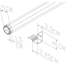 ALPA Alüminyum Duvar Tutamak 200 cm