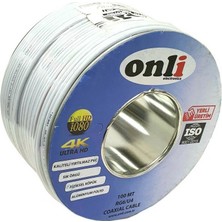 Onli Rg-U4 Ccs Mini Twin Çiftli Anten Kablosu - 100M