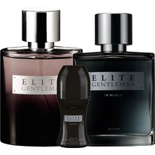 Avon Elite Gentleman Klasik ve In Black Erkek Parfüm Rollon Paketi