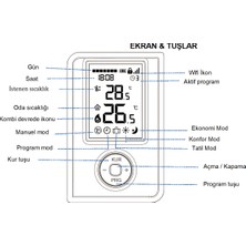 Rcon Rc 700 Wifi Akıllı Kablosuz Dijital Oda Termostatı