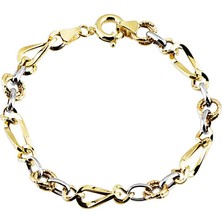 Sembol Gold Altın Bileklik Hallow Tasarım 14K Gold