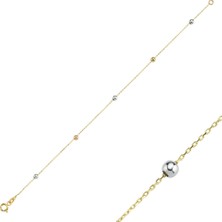 Sembol Gold Dorikalı Altın Bileklik 14K Gold
