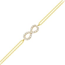 Sembol Gold Altın Sonsuzluk Bileklik 14K Gold