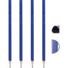 Faber-Castell Grip 2001 Üçgen Kurşun Kalem 4'lü Set