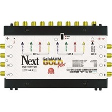 Next Ye-10/8 Sonlu Uydu Santral Multiswitch + Adaptör 130002