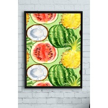 Postermanya Fruits Mutfak Çerçeveli Tablo  21 x 30 cm