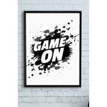 Postermanya Game On Oyun Çerçeveli Tablo  21 x 30 cm
