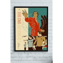 Postermanya Space Speed Art Sanatsal Çerçeveli Tablo  21 x 30 cm