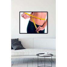 Postermanya Spor Diyet Çerçeveli Tablo  21 x 30 cm
