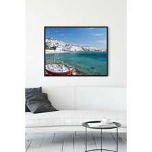 Postermanya Yunan Adaları Manzara Çerçeveli Tablo 2  21 x 30 cm