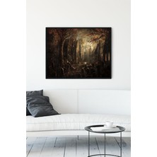 Postermanya Sanatsal Manzara Çerçeveli Tablo 5  40 x 50 cm