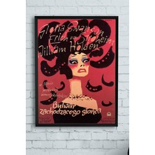 Postermanya Sunset Boulevard Film Afişi Çerçeveli Tablo 2  21 x 30 cm