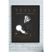 Postermanya Nikola Tesla Bilimsel Çerçeveli Tablo 3  21 x 30 cm