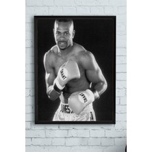 Postermanya Roy Jones Jr Dövüş Çerçeveli Tablo 2  21 x 30 cm