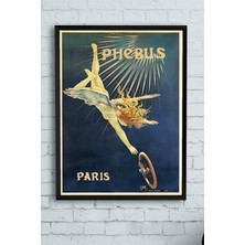 Postermanya Paris Phoebus Vintage Çerçeveli Tablo  21 x 30 cm