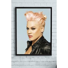 Postermanya Pink Çerçeveli Tablo 2  21 x 30 cm