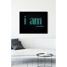 Postermanya I am Motivasyon Çerçeveli Tablo  21 x 30 cm